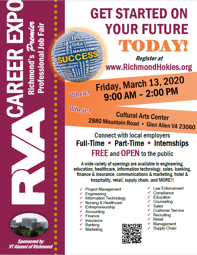 RVA Career Expo Virginia Tech Alumni Association